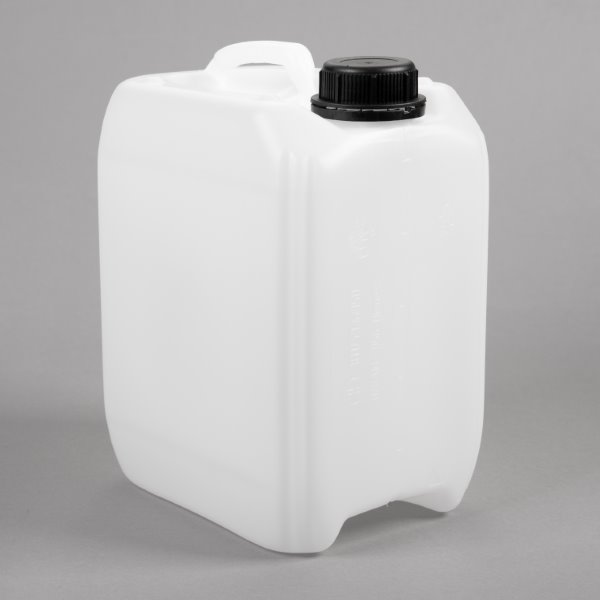 Kanister 10 Liter natur 380 g mit Verschluss DIN 45 und Dichtung.